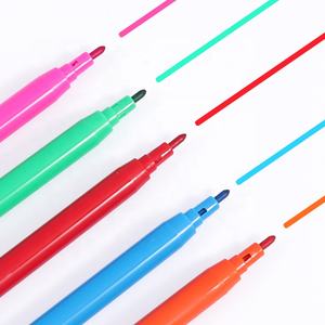 Marcadores de pintura de colores brillantes Foska, bolígrafos de pintura lavables de punta fina de 12 colores Premium con bolsa de PVC duradera y conveniente - Product Image 3