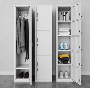 Customized High Quality 6-Door Steel <b>Locker</b> Smart Parcel <b>Locker</b> with Key <b>Lock</b> Assembled Metal Wardrobe for Clothes Storage - Product Image 4