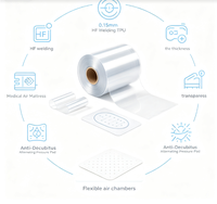 Film gonflable en TPU OEM personnalisé, haute étanchéité, imperméable, durable, pour applications médicales, automobiles, fauteuils de massage, ISO9001, REACH