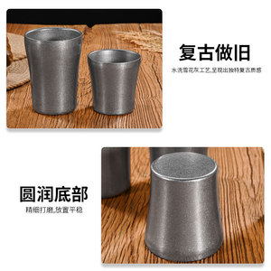 Gobelet rétro en acier inoxydable à double paroi, isolé sous vide, résistant à la chaleur, pour les fêtes - Product Image 5