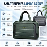 BONLOR OEM Sacoche d'ordinateur portable professionnelle 15 pouces, sac à main souple et imperméable pour le bureau, le travail et les trajets quotidiens