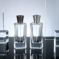 Flacon de recharge en verre pour parfum, flacon pulvérisateur transparent à clipser, flacon portable pour échantillon de cosmétique, atomiseur de parfum