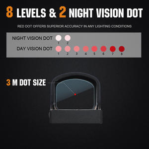 Mira Telescópica Ohhunt 1x24x20 con Punto Rojo, 10 Niveles de Brillo, Activación por Movimiento, Resistente al Agua IPX67, Mira Reflex Táctica - Product Image 4