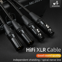 Câble XLR Hi-Fi de haute qualité 6N OFC, câble microbalancé pour mixeur audio, amplificateurs, moniteur de haut-parleur, 2XLR mâle vers femelle