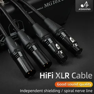 Hifi XLR 케이블 고품질 6N OFC 마이크 사운드 케이블 플러그 XLR 연장 케이블 오디오 믹서 앰프