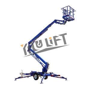 360 độ xoay <span class=keywords><strong>12M</strong></span> 16M 20M trên không làm việc nền tảng thủy lực khớp nối towable Boom Lift - Product Image 1