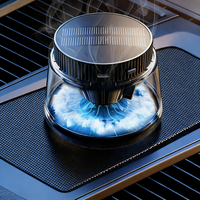 Difusor de Aroma Automático para Coche y Hogar, Doble Uso, con Energía Solar, Material ABS, Adorno para Asiento
