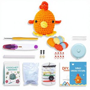 Nouveau Kit de Crochet Transfrontalier Fait Main en Fil de Coton, Style Poisson-Bouffant Adorable, pour <span class=keywords><strong>l</strong></span>'Apprentissage DIY en <span class=keywords><strong>Anglais</strong></span>, pour Débutants - Product Image 3