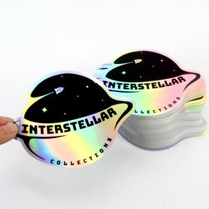 Holographic Custom Die <b>Cut</b> Sticker Premium Waterproof <b>Vinyl</b> Sticker for Business Promotional Gift Decoration Decal - Product Image 4