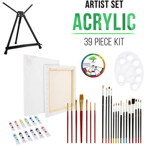 Ensemble de <span class=keywords><strong>peinture</strong></span> de papeterie d'art de <span class=keywords><strong>dessin</strong></span> d'enfants d'école en gros ensembles d'art de toile tendue sur chevalet - Product Image 3