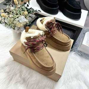 Botas de Nieve de Diseñador de Lujo, Nuevas de Fábrica 2025, Venta al por Mayor, Cálidas, para Exteriores, con Cordones, Casuales, con Suela Antideslizante - Product Image 3