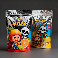 Sacs en Mylar personnalisés anti-odeur, sachets stand-up pour aliments lyophilisés, bonbons et gommes, emballage 3,5g 14g