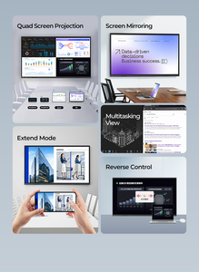 Tableau blanc interactif de conférence Android 14 de 65 pouces avec écran tactile 4+32G, procès-verbaux de réunion IA et système double - Product Image 3