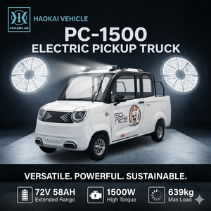 Camioneta Eléctrica Mini de 4 Ruedas, 72V 1500W, Aprobada por la CEE, <span class=keywords><strong>con</strong></span> 80 km de Autonomía, para Carga Urbana en Europa - Product Image 4