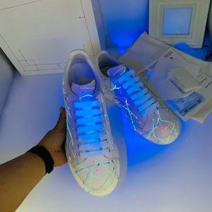 Zapatillas de Mujer con Pedrería Brillante, Nueva Tendencia, Casuales, con Tacón Grueso, Transpirables, con Cordones - Product Image 3