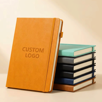 Libreta A5 de Cuero PU Minimalista con Logotipo Personalizado, Diario Profesional para Reuniones de Negocios, Publicidad Corporativa y Regalos