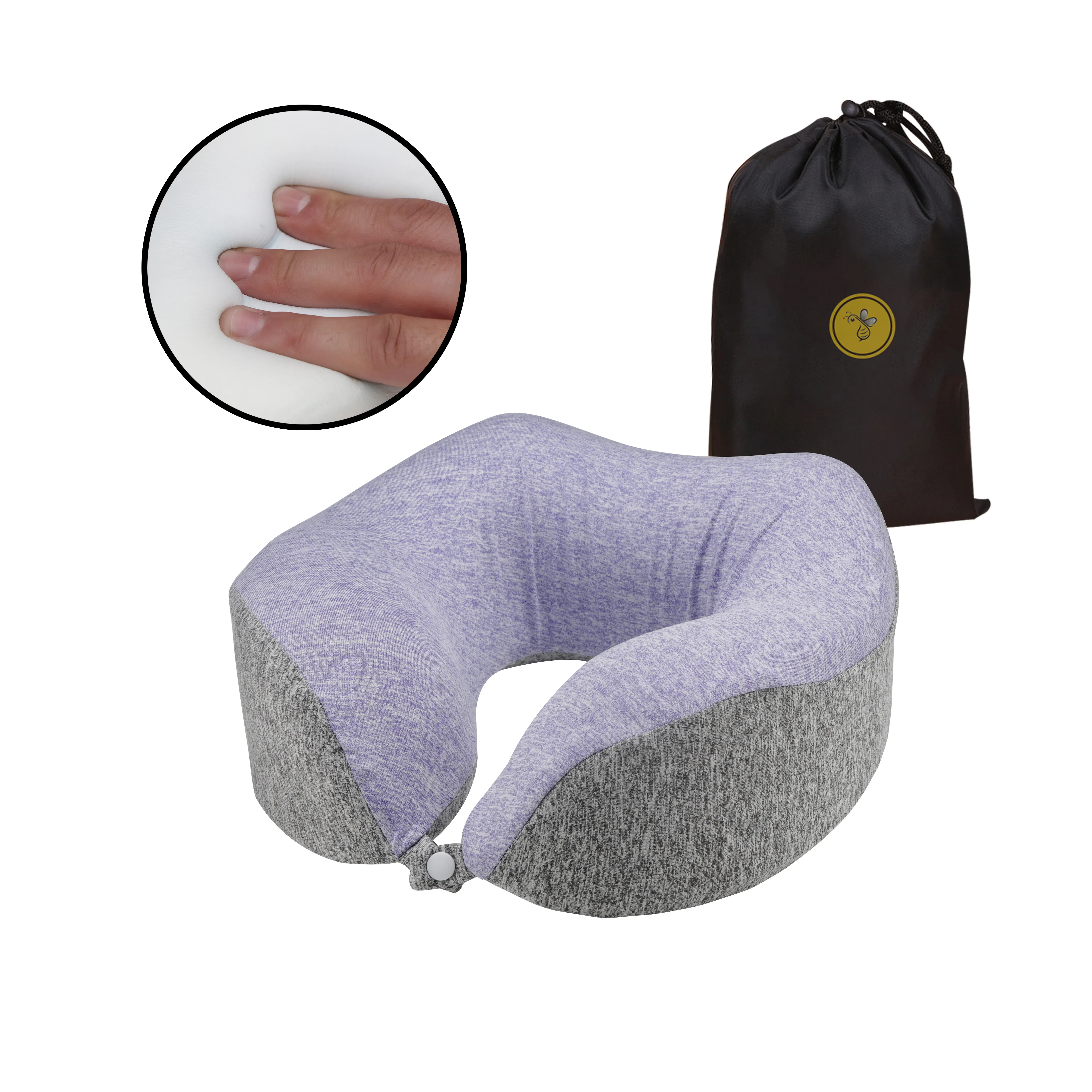 SPONDUCT Custom U Shaped Neck Pillow、Travel Pillow Massager、Car Neck Pillow Memory Foam