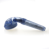 Pommeau de douche mural transparent à trois étages avec filtre, pour salle de bain, à pression accrue, vente en gros