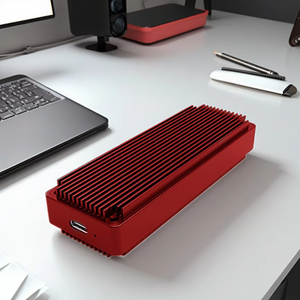 AOTECH 1.8 inci USB <span class=keywords><strong>3.2</strong></span> Tipe-C Aluminium Dual Protokol SATA M.2 NVMe SSD Enclosure Case Casing Eksternal SSD 2230 2242 2280 - Product Image 2