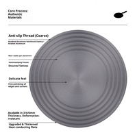 Plaque de Conduction Thermique pour BBQ, Plateau de Décongélation Rapide Conducteur, Diffuseur de Chaleur pour Viande Congelée, Cuisinière à Gaz