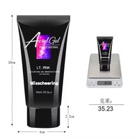 30 ml ongles Gel rapide solide constructeur doigt Extension acrylique Gel sans forme d'ongle Poly vente en gros