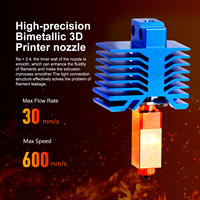 Kit Hotend TZ5.0 pour Bambu Lab X1 X1C P1P P1S, buses en acier bimétallique trempé de 0,4 mm, accessoires d'imprimante 3D