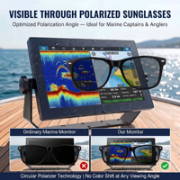 Marine Equipment Electronics Products Garmin Compatible Touchscreen Monitor Ip65 Ip67 1000nits Industrial Screen Boat Display