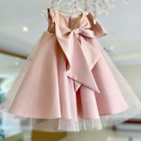 Jupes d'été pour enfants, robe de princesse sans manches avec nœud pour bébé, vêtements pour enfants, robes tendance pour filles