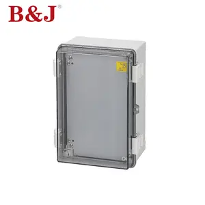 B&J IP68 Waterproof Plastic PC Transparent Door Enclosure Electrical Junction Box With 300X200X170 mm Sizes