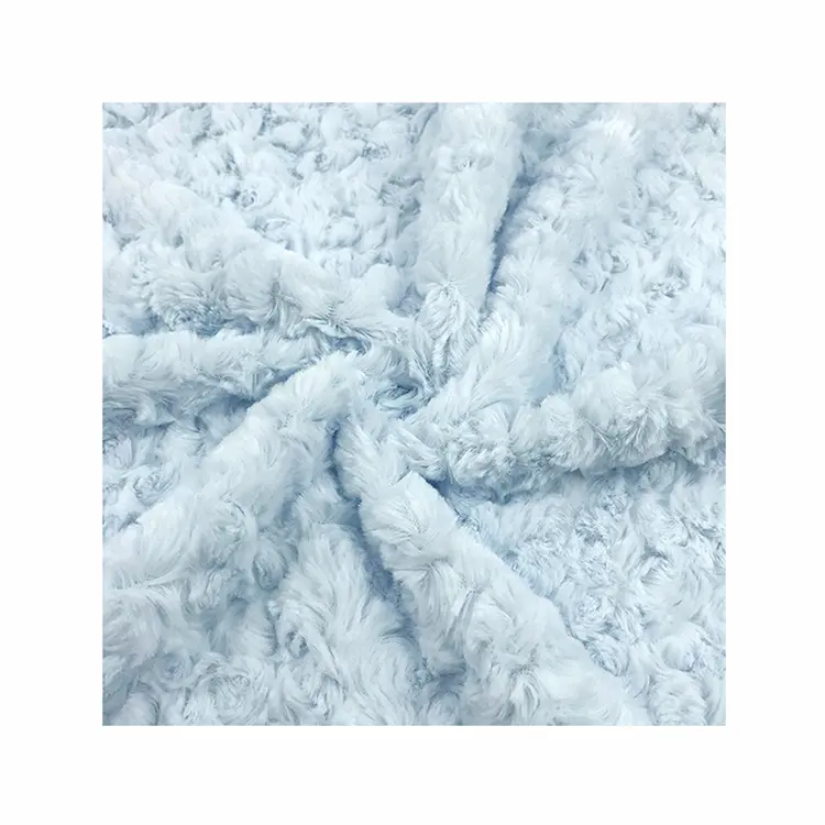 Kingcason Anti-pilule Artificielle Premium Luxe Soyeux Vente à Chaud Brosse Latérale Fuzzy Fluffy PV Polaire Tissu Pour Textile À La Maison