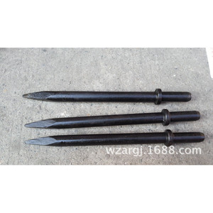 Pneumatic Chisel 25x350Mm Steel Round Pointed Tip For Air Hammer Drills - Product Image 1