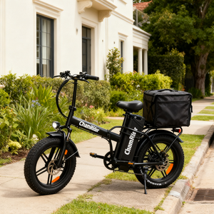 Vélo cargo électrique Chamrider DTS425, entrepôt UE, pneus larges 20 pouces, deux batteries, 750 W, autonomie 125 km, pour <span class=keywords><strong>livraison</strong></span> de repas - Product Image 1