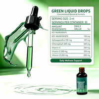 Gouttes de chlorophylle liquide – Soutien digestif – Supplément liquide de chlorophylle à la menthe poivrée – OEM ODM – Détoxification et perte de poids