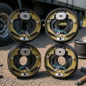 Ensemble de freins électriques pour remorque, 10 x 2-1/4 pouces, 3500 lb, axe à 4 trous, auto-ajustables, lot de deux - Product Image 2