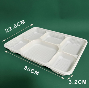Phân Hủy Sinh Học 4 Ngăn 5 Ngăn 900Ml 1000Ml Bột Ngô Thực Phẩm Container Box Với Nắp - Product Image 6