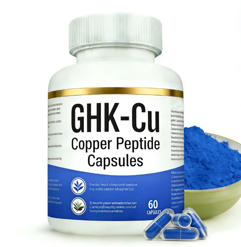 Ghk-cu Copper Peptide Capsules Best Price GHK-CU Blue Adult Antioxidant Natural Health Supplement 60 Count