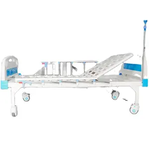 Customizable 1-Crank Manual Medical Nursing Bed Made Of Durable Metal Direct From Factory