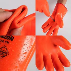 Guantes DE TRABAJO impermeables anticongelantes gruesos con forro polar de PVC cálidos Guantes de seguridad resistentes al desgaste para Protección Laboral - Product Image 3