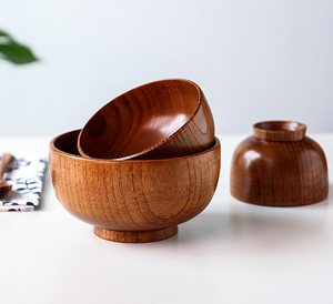 Tazón de Boda Clásico Hecho a Mano con Madera Natural Ecológica para una Alimentación Saludable - Product Image 1