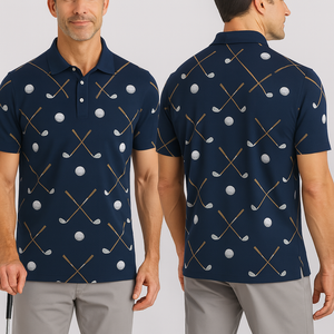 Camiseta de Golf de Manga Corta con Estampado Sublimado Extra Grande, Logotipo OEM del Fabricante, Rendimiento Deportivo, Unisex, Poliéster para Hombre - Product Image 3