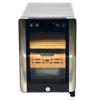 Boîte à cigares électronique de luxe en bois de cèdre Armoire à cigares 100CT Armoire à cigares de grande capacité avec humidificateur