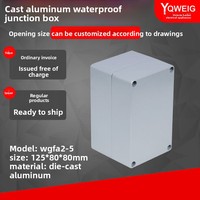 Caja de Conexiones FA2-5 de Aluminio Fundido a Presión YQWEIG, 125x80x80mm, Caja de Sellado y Cableado para Exteriores, China Continental