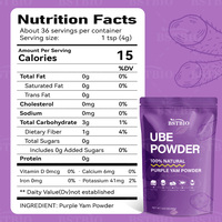 Poudre d'UBE de qualité alimentaire BSTBIO, 100% naturelle, poudre d'igname violette UBE