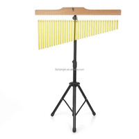 Percussion Instruments Music 36 Note Bar Xylophone with Beech Frame Gold Anodized Aluminum Alloy