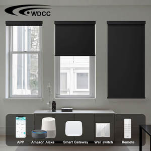 مخصص مكتب ذكي لاسلكي بمحرك كهربائي مظلة تعتيم أقمشة - Product Image 5