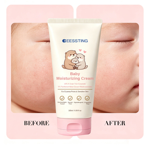 Crème hydratante réparatrice pour bébé, à base d'extraits végétaux naturels, douce et sûre, pour des soins apaisants et une hydratation profonde des peaux gercées des enfants. - Product Image 1
