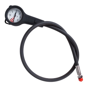 Manomètre de pression submersible SPG 350BAR, manomètre à console unique avec tuyau haute pression lumineux pour bouteille de plongée - Product Image 2