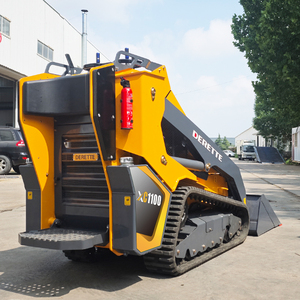 Derette XC1100 <span class=keywords><strong>Mini</strong></span> Skid Steer Loader Tugas Berat V1000 Tracked Compact Track Loader Dengan Hidrolik Aliran Tinggi untuk Pekerjaan Lanskap - Product Image 3