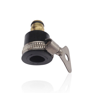 Conector de grifo de cobre de 16 mm, tipo de bloqueo, adaptador de grifo enchufable para manguera de goma - Product Image 2