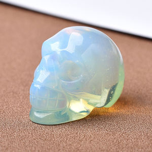 2 pollici cristalli Nactural pietre curative scolpite scheletro gioielli gemma arte scultura in cristallo Reiki artigianato statua - Product Image 5